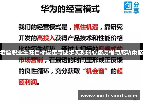 老詹职业生涯目标设定与逐步实现的心路历程与成功策略 老詹职业生涯目标设定与逐步实现的心路历程与成功策略